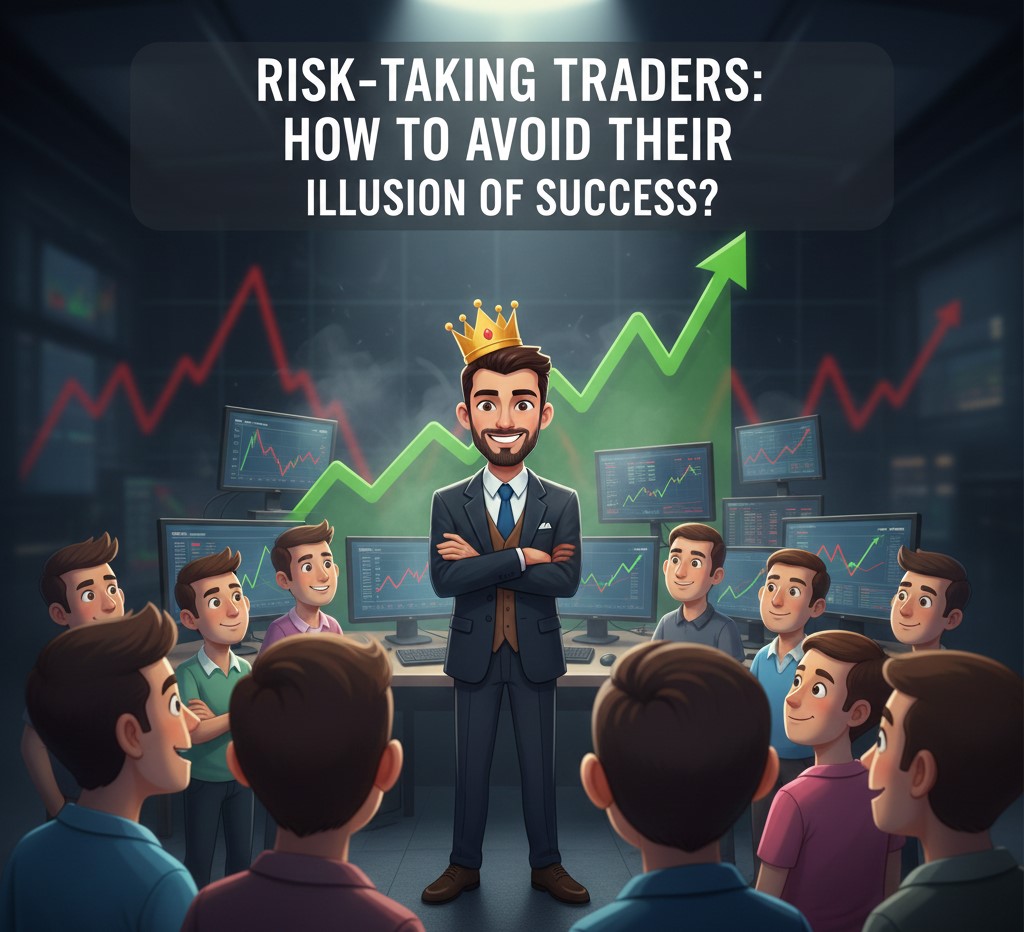 🎭 تریدرهای پرریسک: چطور گرفتار ظاهر موفقیت‌نمایشان نشویم؟