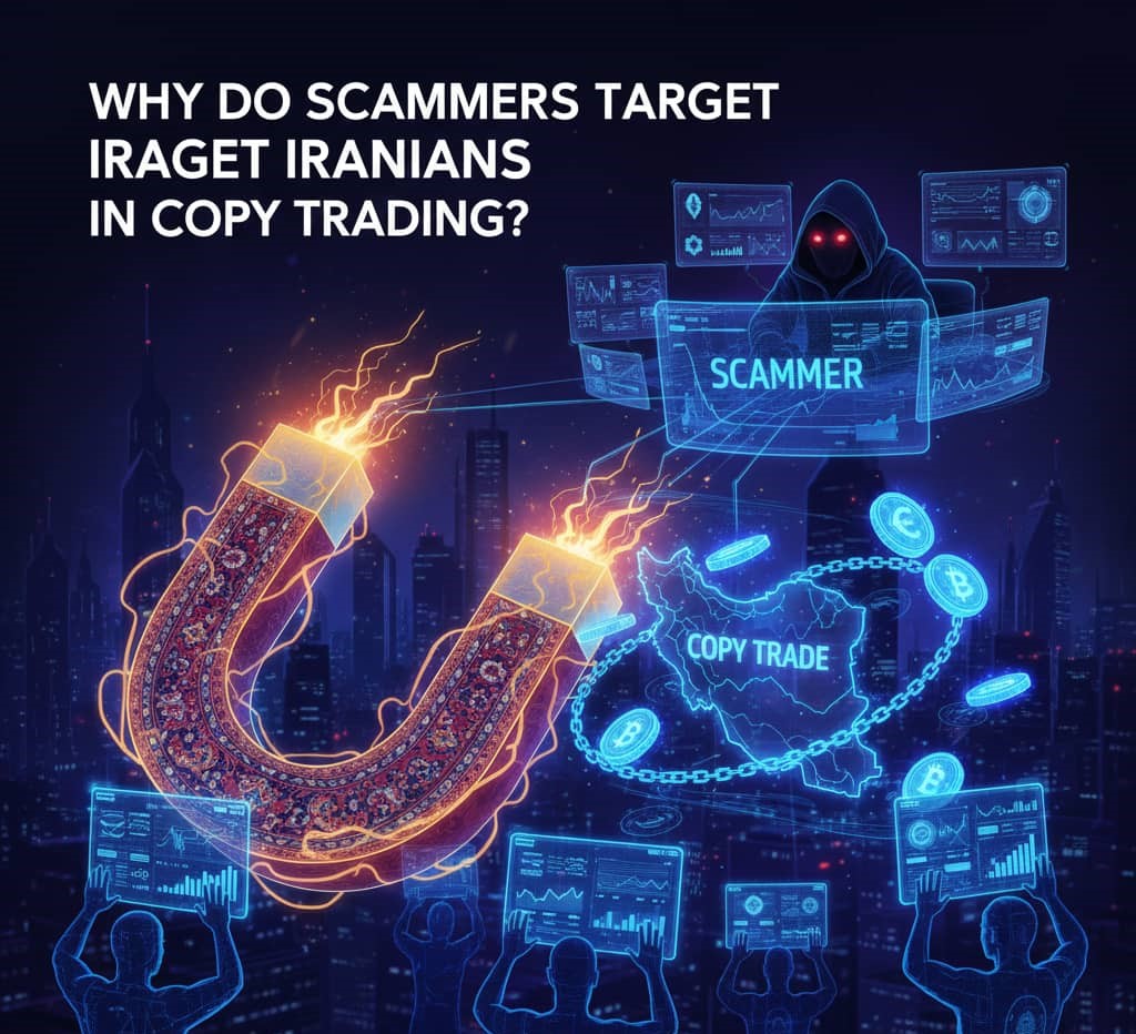 🧲 چرا کلاهبرداران مخصوصاً ایرانی‌ها را در کپی‌ترید هدف می‌گیرند؟