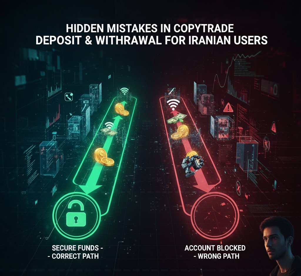اشتباه پنهان در واریز و برداشت کپی‌ترید برای کاربران ایرانی