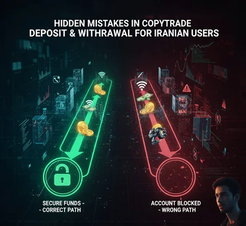 اشتباه پنهان در واریز و برداشت کپی‌ترید برای کاربران ایرانی