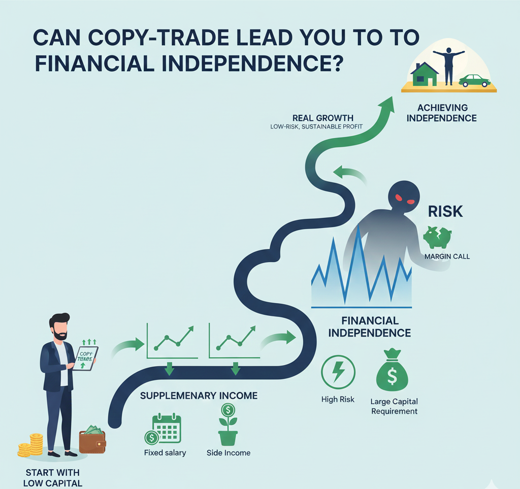 آیا کپی‌ترید می‌تواند شما را به استقلال مالی برساند؟