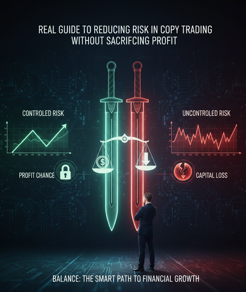 راهنمای واقعی کاهش ریسک در کپی‌ترید بدون کم‌کردن شانس سود