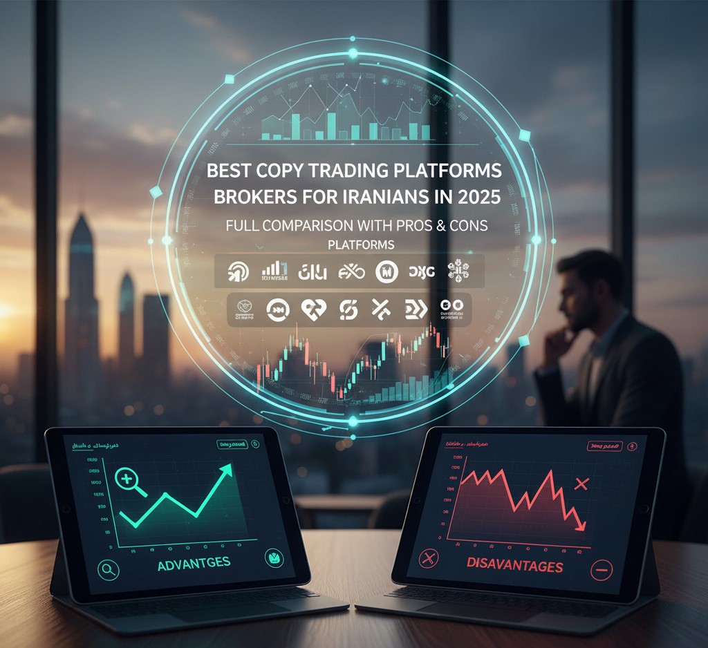 بهترین پلتفرم‌ها و بروکرهای کپی‌ترید برای ایرانی‌ها در سال ۲۰۲۵ | مقایسه کامل با مزایا و معایب