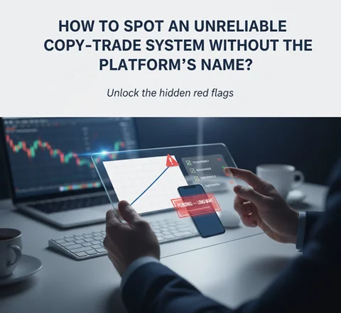 ⚠️ چطور بدون دیدن اسم پلتفرم بفهمیم این سیستم کپی‌ترید قابل اعتماد نیست؟